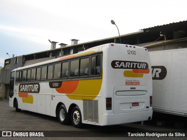 Saritur - Santa Rita Transporte Urbano e Rodoviário 12100 na cidade de Belo Horizonte, Minas Gerais, Brasil, por Tarcisio Rodrigues da Silva. ID da foto: 6147985.