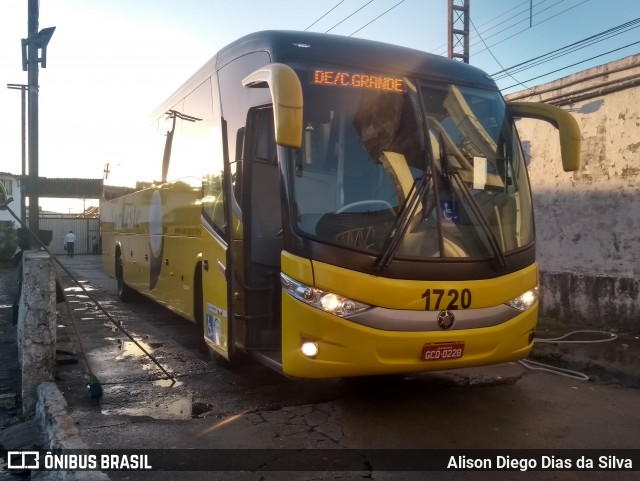 Viação Nordeste 1720 na cidade de Natal, Rio Grande do Norte, Brasil, por Alison Diego Dias da Silva. Número da foto: #6149815.