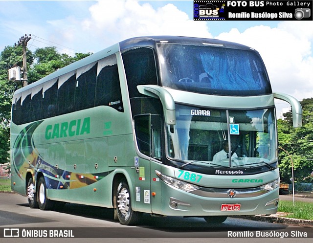 Viação Garcia 7887 na cidade de Arapongas, Paraná, Brasil, por Romílio Busólogo Silva . ID da foto: 6150979.