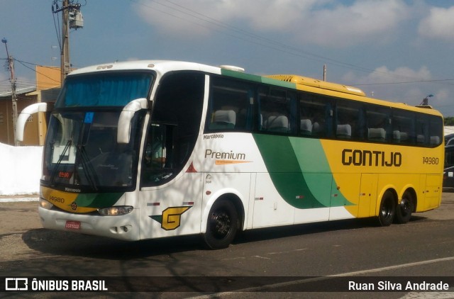 Empresa Gontijo de Transportes 14980 na cidade de Teresina, Piauí, Brasil, por Ruan Silva Andrade. Número da foto: #6150729.