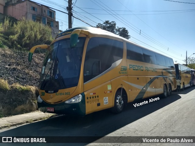 Empresa de Ônibus e Turismo Pedro Antônio RJ 804.002 na cidade de Congonhas, Minas Gerais, Brasil, por Vicente de Paulo Alves. ID da foto: 6153004.